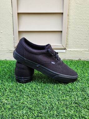 Vans Doheny Trainers Mens Sneakers Size11 Black Canvas Skater Skateboarding NWOB